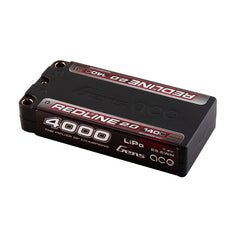 Gens ace Redline 2.0 4000mAh 2S 140C 7.4V HardCase 130# Shorty Lipo Battery with