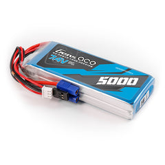 Gens Ace 5000mAh 2S 7.4v RX Lipo Battery with EC3 and JR-3P Plugs 109x42x19.5mm