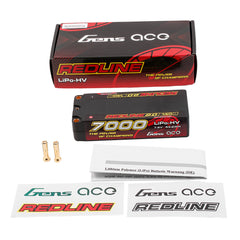 Gens Ace Redline 2.0 Race Series 7000mAh Mid Size 2S 7.4v 140C Lipo Battery 5mm