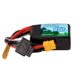 Gens Ace Adventure 850mAh 4S 14.8v 60C Lipo Battery Pack 60x30.5x30.5mm 110g