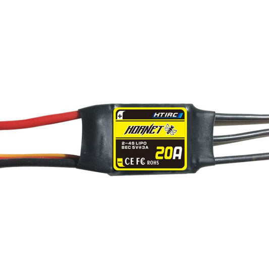 HTIRC #H-20A. Hornet 20A. Aircraft Heli ESC. Burst 20A/25A 2-4LiPo 5-12NC,BEC 5V
