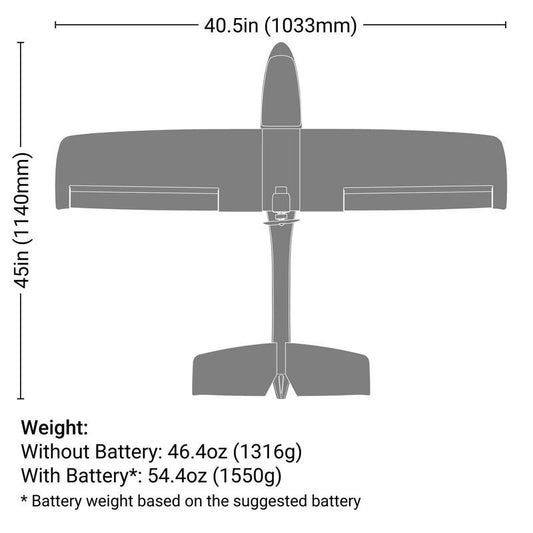 AeroScout S 2 1.1m RTF Basic with SAFE and RealFlight Trainer/Beginner Airplane