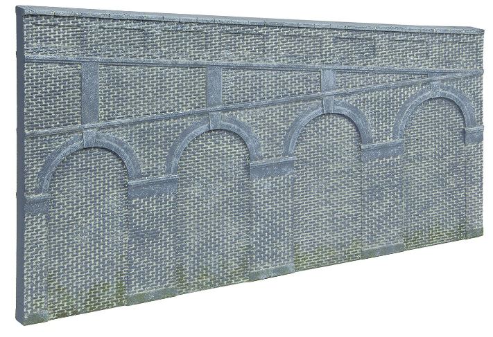 Hornby High Step.Arch.RetainWall-Bl
