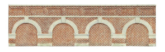 Hornby Low Lev. Arch. Retain.Wall-Red