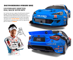 HPI 1/10 RS4 Drift Subaru w/b&c