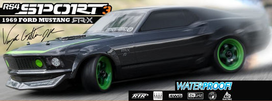 HPI 1/10 RS4 '69 Mustang w/b&c