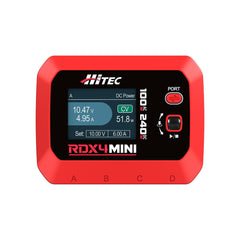 RDX4 Mini Battery Charger 4 Ports, AC 100W Shared, 60w Max, DC 240w, 1-4s Lipo,