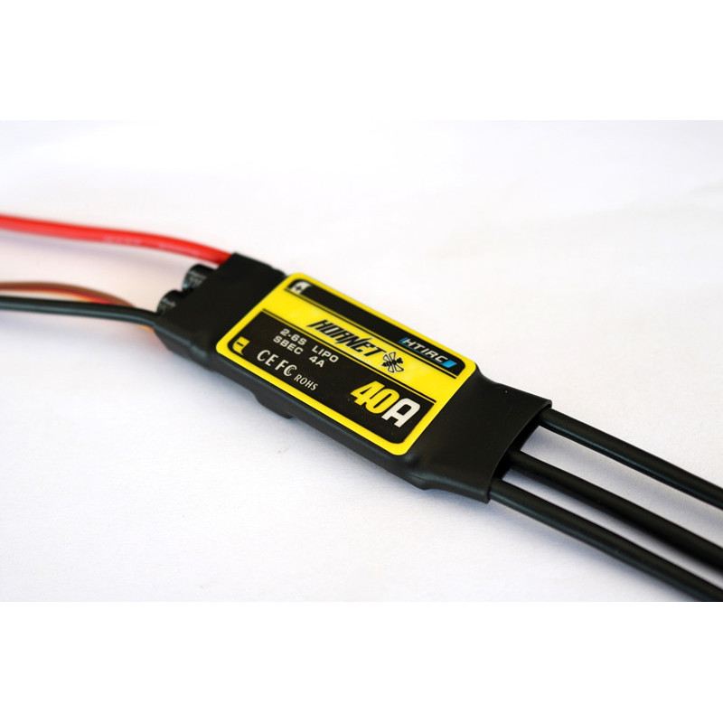 HTIRC #H-40A. Hornet 40A. Aircraft Heli ESC. Burst 40A/50A 2-6LiPo 5-18NC SBEC 5