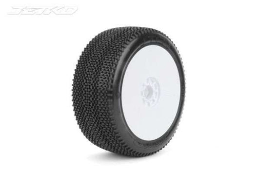 J-TEN 1/8 Buggy Dish White Rim Ultra Soft Glued by Jetko