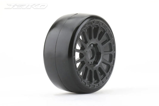 1/8 GT Buster Mounted Slick Race Tyres (2pc) Radia Rim/Ultra Soft/ Belted by