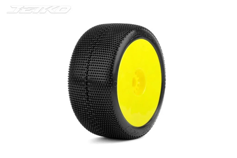 DESIRER 1/8 Truggy Dish Yellow Rim Super Soft Glued by Jetko