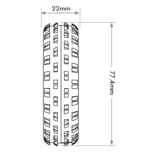 Jetko ARENA Carpet/Astro 2WD Front Tyre Ultra Soft (2) By Jetko