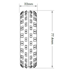 Jetko ARENA Carpet/Astro 2WD Front Tyre Ultra Soft (2) By Jetko
