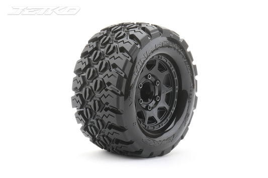1/10 MT 2.8 EX-KING COBRA/Claw Rim/Black/Medium Soft/Glued Includes Adapters for