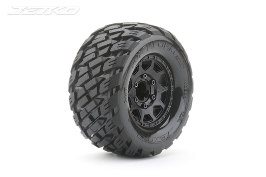 1/10 MT 2.8 EX-ROCKFORM/Claw Rim/Black/Medium Soft/Glued Includes Adapters for