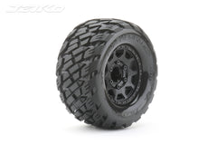 1/10 MT 2.8 EX-ROCKFORM/Claw Rim/Black/Medium Soft/Glued Includes Adapters for