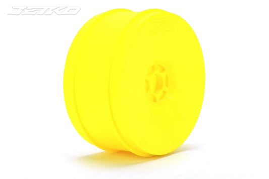 1/8 Truggy Dish Wheel (Yellow) 4PCS by Jetko