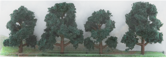 JTT Dark Green Deciduous 2- 3" (4)