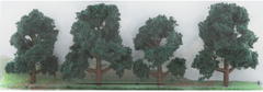 JTT Dark Green Deciduous 2- 3" (4)