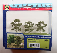 JTT 50-57mm Chestnut Trees (3)