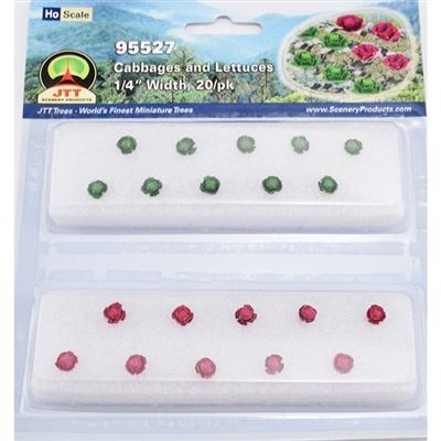 JTT HO: 6mm Cabbage/Lettuce (20)