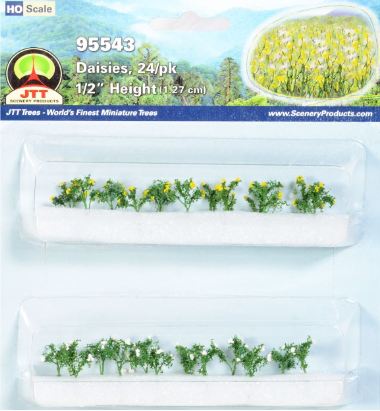 JTT HO: 13mm Daises (24)