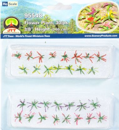 JTT HO: 10mm Flower Plants (30)