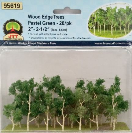 JTT 1/150 WoodEdgeTreePstGrn(20)