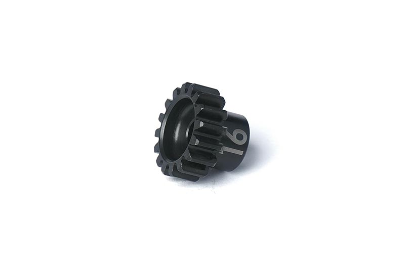 Mod 1 M1 16T Lightweight Hardened Steel Pinion Gear (for 5mm shaft, w/high