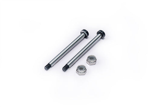 RC10 Front Inner 43mm Hardened Hinge Pin w/locknuts (2) Team Associated by