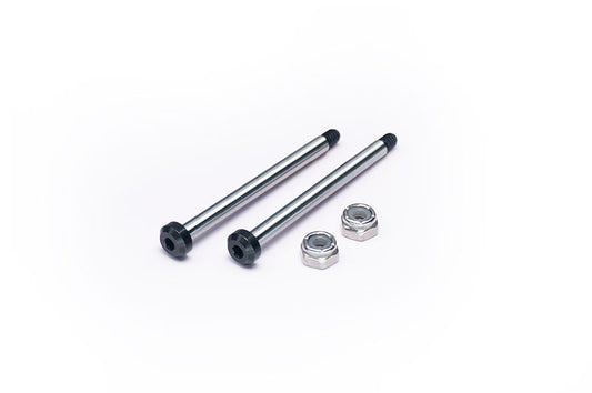 RC10 Front Inner 43mm Hardened Hinge Pin w/locknuts (2) Team Associated by