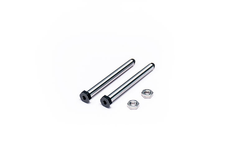 RC10 Rear Outter 34.8mm Hardened Hinge Pin w/nuts (Thread Lock Needed) (2) Team