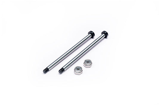 RC10 Rear Inner 58.2mm Hardened Hinge Pin w/locknuts (2) Team Associated by