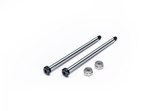 RC10 Rear Inner 58.2mm Hardened Hinge Pin w/locknuts (2) Team Associated by