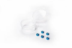 M2 Aluminum Nylon Lock Nuts Mini-Z Blue (w/container) (5) by Koswork