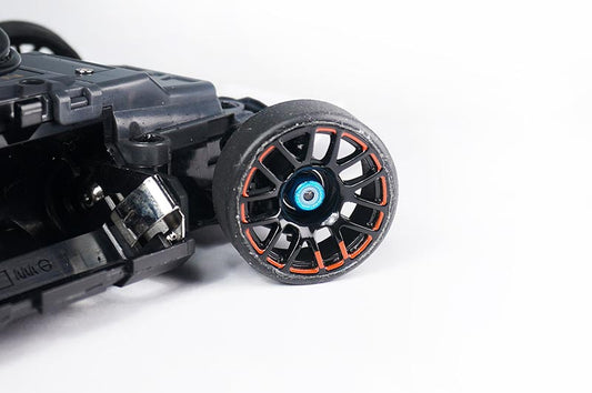 M2 Aluminum Nylon Lock Nuts Mini-Z Blue (w/container) (5) by Koswork