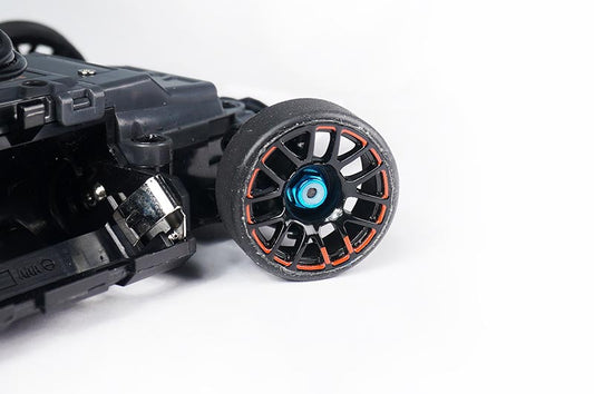 M2 Aluminum Flanged Nylon Lock Nuts Mini-Z Blue (w/container) (5) by Koswork