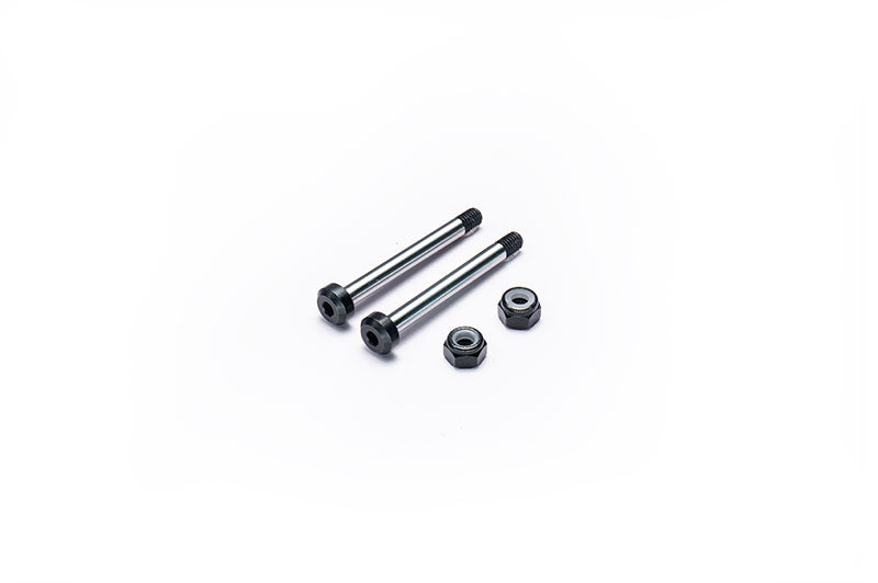 Yokomo Outter Hardened Arm Pin/Suspension Shaft 3x31mm (w/Alum Locknuts) (2)