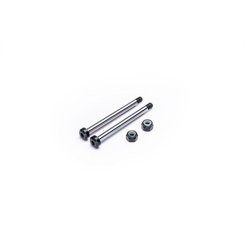 Yokomo Inner Hardened Arm Pin/Suspension Shaft 3x42.1mm (w/Alum Locknuts) (2)
