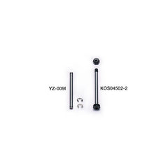 Yokomo Inner Hardened Arm Pin/Suspension Shaft 3x42.1mm (w/Alum Locknuts) (2)