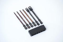 Nut Driver/Hex Wrench Tip Set 1.5, 2.0, 2.5, 3.0mm Hex & 5.5, 7mm Nut Driver