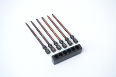 Hex Wrench Tip Set 1.5, 2.0, 2.5, 3,0, 2.0B & 2.5B 1/4in Drive Hex by Koswork