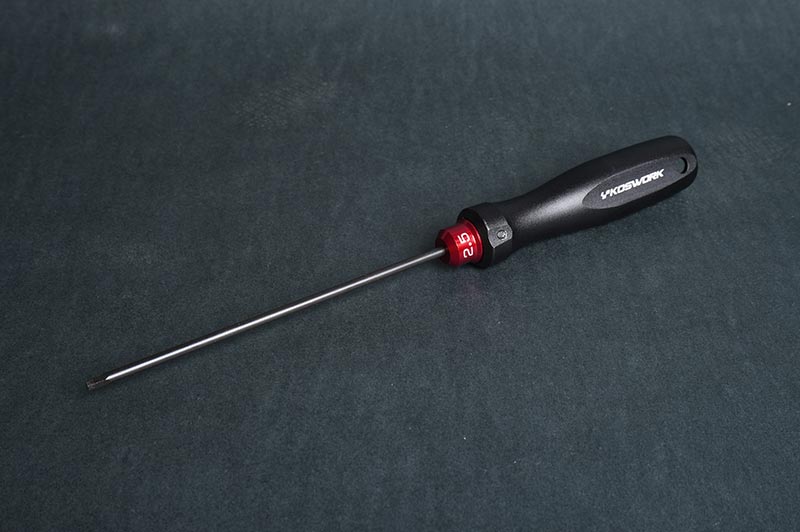 Hex Wrench 2.5mm (w/120mm Tip) (Alum. Tri Handle) by Koswork