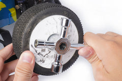 Glow Plug/Clutch Nut/Wheel Nut Cross Wrench (7, 8, 10, 12 & 17mm) (w/glow plug