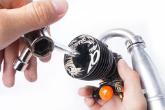 Glow Plug/Clutch Nut/Wheel Nut Cross Wrench (7, 8, 10, 12 & 17mm) (w/glow plug