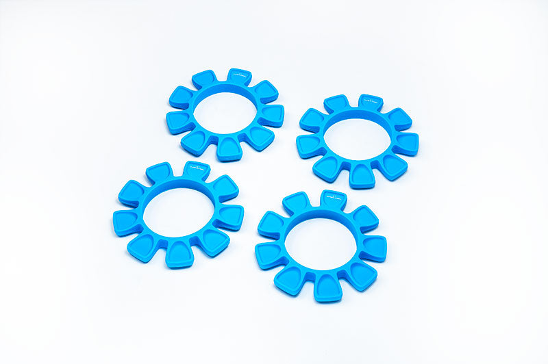 UFO Blue High Strength Silicone Tire Glue Bands (4) 1/10, 1/8 Buggy & 1/10 SCT