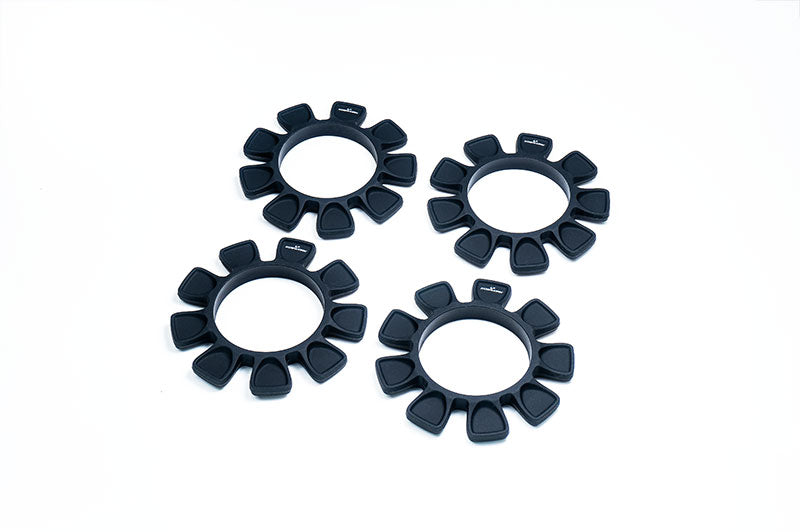 UFO Black High Strength Silicone Tire Glue Bands (4) 1/10, 1/8 Buggy & 1/10 SCT