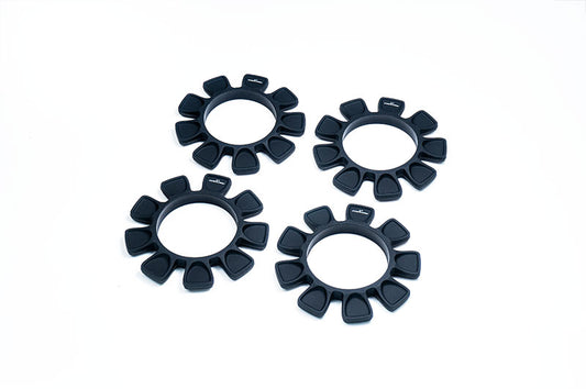 UFO Black High Strength Silicone Tire Glue Bands (4) 1/10, 1/8 Buggy & 1/10 SCT