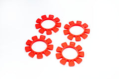 UFO Red High Strength Silicone Tire Glue Bands (4) 1/10, 1/8 Buggy & 1/10 SCT by