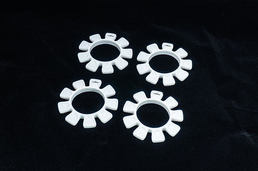 UFO White High Strength Silicone Tire Glue Bands (4) 1/10, 1/8 Buggy & 1/10 SCT